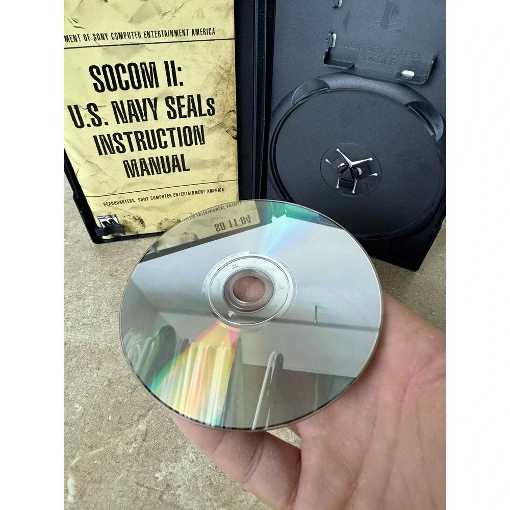 PS2‎ Socom US Navy Seals 2 & 3 Black Label Complete, Working!
